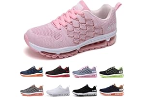 huysfika Womens Mens Trainers Gym Running Shoes Fashion Fitness Mesh Sneakers Casual Outdoor Walking Shoes, Size 3.5-10 UK