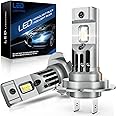 SHINYY H7 LED Headlight Bulbs 22000LM, 2023 New 12V 6500K White Canbus Error Free LED H7 Low Beam High Beam Lamps with Fan, 500% Brighter H7 LED Car Headlight, Replace Halogen & Xenon Lights, 2PCS