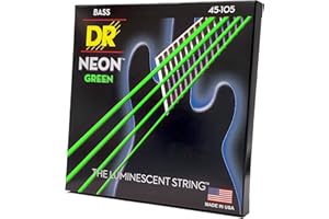 DR STRINGS DR String NGB-45 Neon Green Jeu de cordes pour guitare basse