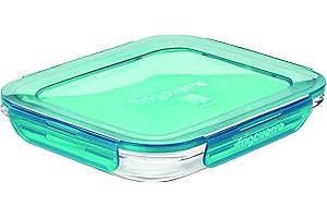 Bormioli Rocco Bormioli, Contenitore con Tappo, frigoverre Evolution 23x18 cm, Vetro, Trasparente