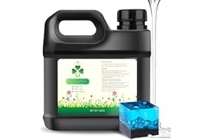 DECORROM Resina UV transparente 1000 g – Resina epoxi transparente UV para la fabricación de joyas DIY – resina ultravioleta de bajo olor resina epoxi de curado rápido para moldes de resina, fundición