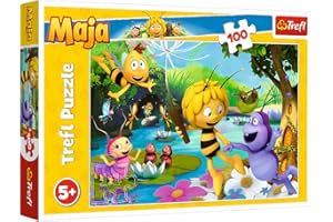 Trefl-de 100 Piezas, para niños a Partir de 5 años Puzzle, Color Amigos, la Abeja Maya