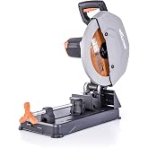 Evolution Power Tools - R355CPS Multi-material splitting saw, Cuts mild steel, aluminum, plastic, including wood with embedde