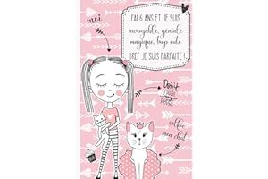 J'ai 6 ans et je suis incroyable, géniale, magique, trop cute bref je suis parfaite !: Journal intime pour fille 6 ans | Journal de souvenir et de gratitude | Cadeau fille 6 ans