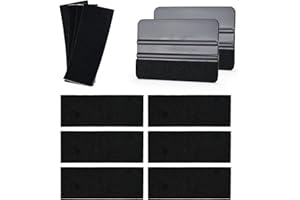 EHDIS Spatola Wrapping Kit - 2 pezzi Spatola Wrapping e 10 pezzi Feltro per Spatola, per Vinile Adesivi Auto, Pellicola Oscurante Vetri, Car Wrapping, Pellicola Oscurante per Vetri e Mobili