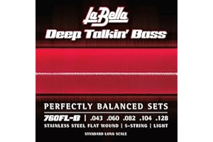 La Bella 760FL-B Flat Wound Bass Strings Set 43/128