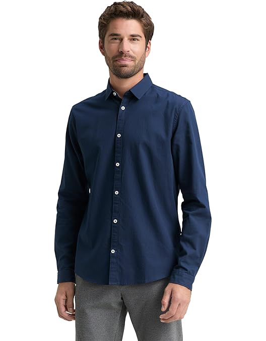 TOM TAILOR Spodnie męskie, 39127 - Blue Navy Zig Zag Structure