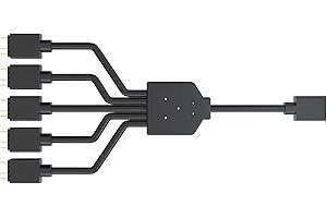 Cooler Master Kabel Rozdzielający 1 do 5 ARGB - 3-pinowe Złącze LED, 58 cm