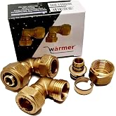 16 mm PEX-AL-PEX to 15 mm Copper Plastic Reducer Adapter
