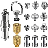 16pcs Camera Screw Adapter, Ventvinal 1/4 auf 3/8 Male Female Tripod Screw Replacement Set for DSLR, Tripod, Shoulder Rig, Li