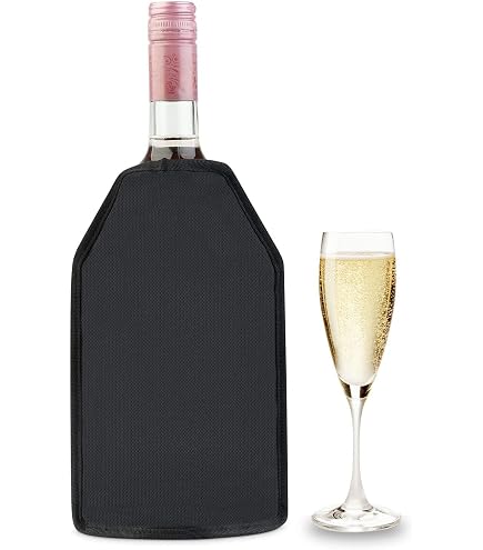 Sac Rafraîchisseur Bouteille | Pour Vin, Champagne, Bière | Gel Intégré | 15.5x22.5cm | Réutilisable