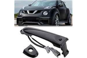 Xiciki Poignée de porte extérieure avant droite côté conducteur, compatible avec Nissan Juke F15 2010-2019, 80644-1FA5A, 80644-3WC2A (noir)