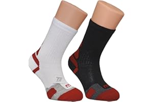 Wilson Professional Crew Jrs 2Pr Calcetines, Niños, Blanco/Negro, U