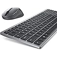 Dell KM7120W Multi-Device Bluetooth & Wireless Keyboard and Mouse Qwerty -Titan Gray (Arabic-English)