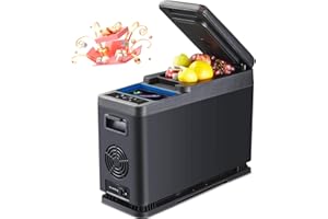 AAOBOSI Glacière à Compression 8L, Glaciere Electrique APP und Bouton Contrôle, 12V Glacière de Voiture à Compresseur, Frigo pour Voiture, Camion, Camping, Voyage