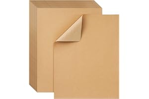 WOOWAIR 50 Feuilles Papier Kraft A4,150 g/m² Papier Craft Papier Kraft pour Impression,Marron Papier Kraft A4 Pour travaux manuels, invitations de mariage,cartes de menu