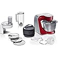 Bosch Küchenmaschine MUM5 CreationLine MUM58720,Edelstahl-Schüssel 3,9 L, Mixer 1,25 L, Planetenrührwerk,Knethaken,Schlag,Rüh