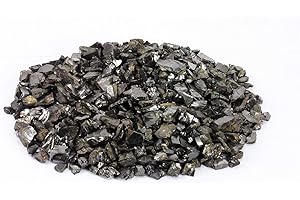 N&D Store Elite Shungite Stone for water purification 200 Gr/0,44 lb Noble Shungite Chips (0-1 gramm per one stone) Mineralization of Water, Healing Crystal