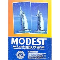 100 Sacchetti Termoadesivi A4 - 216x303mm, Spessore 125my, Per Plastificazione Documenti