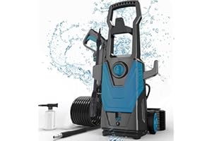 ToolTronix 135 Bar Jet Wash, Powerful High Pressure Washer, 380 l/h, Adjustable Pressure Easy Detergent System Portable Design, Complete Set