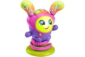 ​​Fisher-Price DJ Bouncin’ Star Baby Toys | Educational Toys for 1 Year Old Boys and Girls | 1 Year Baby Gifts | Interactive Toys for 1 Year Old Girls and Boys | UK English Version 9-36m, HRC48