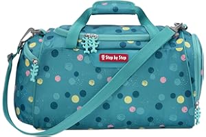 Step by Step Sporttasche, mit Nasswäschefach, Abnehmbarer Tragegurt, Verstellbarer Schultergurt, ab der 1. Klasse, 13L