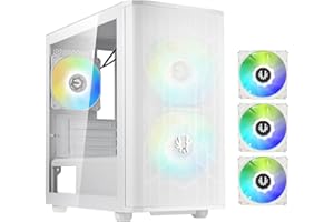 BITFENIX Boitier PC Mini Tour Nova Mesh SE M-ATX ARGB (Blanc)