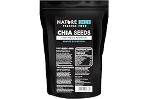 Nature Diet- Semi di Chia 1000 g | Salvia Hispanica | Ad alto contenuto di Omega-3 | Fonte di fibra