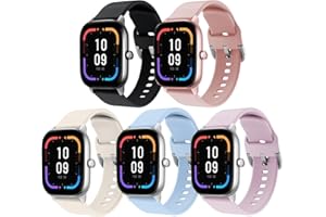 YHC Paquete de Correas de Reloj para Amazfit GTS/GTS 2/GTS 2e/GTS 2 mini/GTS 3/GTS 4, Correas de Repuesto Compatibles con Amazfit Bip/Bip Lite/Bip U