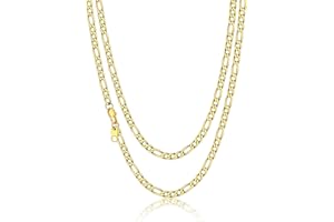 Suplight 316L Stainless Steel Yellow Gold/Black Plated Punk Miami Curb Cuban/Square Box/Figaro Chain for Men 4MM 6MM 9MM 18" 20" 22" 24" 26" 28" 30"