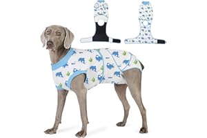 Abuandi Erholungsanzug für Hunde nach Operationen, professioneller Operationsanzug für Hunde zur Kastration von Hündinnen und Katern, Hundezwilling für Bauchwunden und Hautkrankheiten, blau, XXL