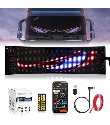 Looklight Devil Eyes, Pack of 2 Flexible LED Running Letters