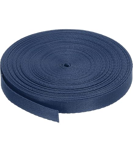 50mm Polypropylene Webbing Heavy Webbing for Dog Leads Bags Straps Handles 1 Metre - 25 Metres in Black Multi-colour