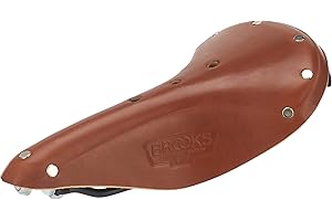 Brooks England B17 Bike Saddle - Handmade Leather Bike Seat (Steel, Titanium, Copper)