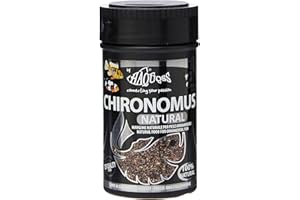 Haquoss Chironomus Mangime Naturale Liofilizzato in Larve di Zanzara per Pesci Tropicali, 100 ml/7 gr