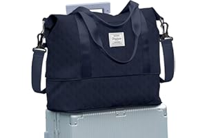 SEAFEW Bolsa de Viaje 40x20x25 para Ryanair,Bolsa de Mano Equipaje de Fin de Semana 40x30x20 para Mujer,Impermeable Bolsa de Deporte para Gimnasio,Bolso de Natación para Playa,B6-Marina