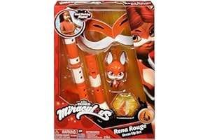 Bandai - Miraculous Ladybug - Set de transformation - Rena Rouge - Déguisement Miraculous et accessoires de super-héros - P50602