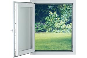 EASYmaxx Fly Screen for Windows with Velcro Fastener | Can be Cut to Size up to 150x130 cm | Easy Installation of The Insect Screen - Without Drilling & Screws | Self-Adhesive Velcro Tape [2 Pieces]