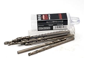 Ferrcan Punte per metallo HSS DIN338 M35 5% cobalto per forare in acciaio inox, ferro e altri metalli (confezione da 10 pezzi per misura) (3,5 mm)