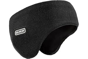 Malaxlx Herren Winter Ohrenwärmer Stirnband Warmes Strick Fleece Gefüttert Stretchy Ohrenschützer Ohr Abdeckung für Outdoor Sport Laufen Skifahren Radfahren