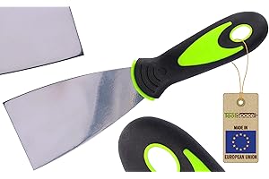 ToolSpace | Profi Malerspachtel | Spatule de peintre | 60mm | Acier Inoxydable Spatule Bricolage | Spatules universelles | Grattoir Papier Peint/Enduit | Outil Plâtrier/Plaquiste/Maçon | Caoutchouc