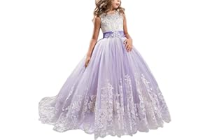 TTYAOVO Filles Pageant Robes Enfants Robe de Soirée de Mariage Brodée