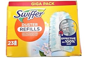 Swiffer Duster Piumini Cattura Polvere, 69 Piumini, Cattura e Intrappola Polvere e Sporco, Raggiunge I Punti più Difficili della Casa, Giga Formato