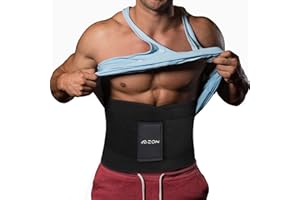 ABZON Mens Waist Trainer Neoprene Waist Trainer for Men Tummy Control Sweat Belt and Lumbar Support.