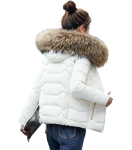 Giacca Invernale Corta Donna Con Cappuccio Imbottito - Elegante, Antivento E Calda, Per Lavoro E Weekend