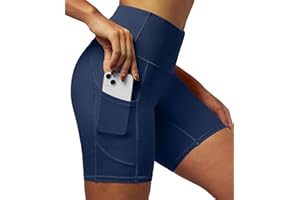 IUGA Gym Shorts for Women High Waisted Tummy Control Cycling Shorts Women with Pockets Workout Sport Yoga Running Shorts