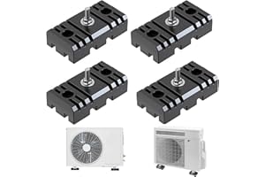 JINMINAMZ Support En Caoutchouc Climatiseur Amortisseur,Amortisseur De Vibrations Pour Climatisation Coussinets Antichocs, Support Anti-Vibrations Pour Climatiseur Convient Plupart Des Climatiseurs Hors-Bord