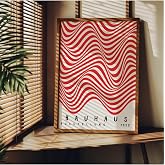 Fark Tanıtım Bauhaus &Ccedil;er&ccedil;evesiz Poster, Modern Dekoratif &Ccedil;er&ccedil;evesiz Poster, Tablo, Bauhaus-8, 40 x 50