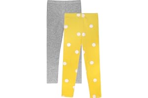 LiKing Children's Girls' Leggings Trousers Floral Pattern Stretch Cotton 2/3 Pack 4539