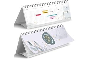 ‎PAPERLIONS Desk Calendar 2025 I Weekly Calendar for Standing Up I Landscape Calendar Desk Calendar Landscape 2025 in Landscape Format for Standing on the Desk